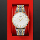 Buy Shop Tissot Everytime Medium White Dial Two Tone Mesh Bracelet Watch For Men - T109.410.22.031.00 USA Online