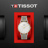 Buy Shop Tissot Everytime Medium White Dial Two Tone Mesh Bracelet Watch For Men - T109.410.22.031.00 USA Online