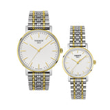 Buy Shop Tissot Everytime Medium White Dial Two Tone Mesh Bracelet Watch For Men - T109.410.22.031.00 USA Online