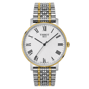 Buy Shop Tissot Everytime Medium White Dial Two Tone Mesh Bracelet Watch For Men - T109.410.22.033.00 USA Online