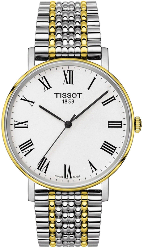 Buy Shop Tissot Everytime Medium White Dial Two Tone Mesh Bracelet Watch For Men - T109.410.22.033.00 USA Online