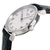 Buy Shop Tissot Everytime Small White Dial Black Leather Strap Watch For Women - T109.210.16.033.00 USA Online