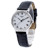 Buy Shop Tissot Everytime Small White Dial Black Leather Strap Watch For Women - T109.210.16.033.00 USA Online