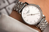 Buy Shop Tissot Everytime Small White Dial Silver Mesh Bracelet Watch For Women - T109.210.11.031.00 USA Online