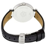 Buy Shop Tissot Flamingo Mother of Pearl White Dial Black Leather Strap Watch For Women - T094.210.26.111.00 USA Online