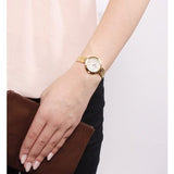 Buy Shop Tissot Flamingo Mother of Pearl White Dial Gold Steel Strap Watch For Women - T094.210.33.111.00 USA Online