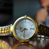 Buy Shop Tissot Flamingo Mother of Pearl White Dial Two Tone Steel Strap Watch For Women - T094.210.22.111.01 USA Online