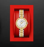 Buy Shop Tissot Flamingo Mother of Pearl White Dial Two Tone Steel Strap Watch For Women - T094.210.22.111.01 USA Online