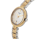 Buy Shop Tissot Flamingo Mother of Pearl White Dial Two Tone Steel Strap Watch For Women - T094.210.22.111.01 USA Online