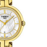Buy Shop Tissot Flamingo Mother of Pearl White Dial Two Tone Steel Strap Watch For Women - T094.210.22.111.01 USA Online