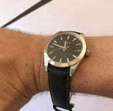 Buy Shop Tissot Gentleman Black Dial Black Leather Strap Watch For Men - T127.410.16.051.00 USA Online