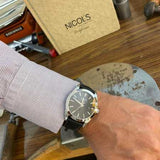 Buy Shop Tissot Gentleman Black Dial Black Leather Strap Watch For Men - T127.410.16.051.00 USA Online