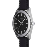Buy Shop Tissot Gentleman Black Dial Black Leather Strap Watch For Men - T127.410.16.051.00 USA Online