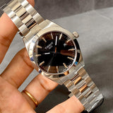 Buy Shop Tissot Gentleman Black Dial Silver Steel Strap Watch For Men - T127.410.11.051.00 USA Online