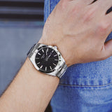 Buy Shop Tissot Gentleman Black Dial Silver Steel Strap Watch For Men - T127.410.11.051.00 USA Online