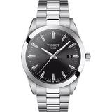 Buy Shop Tissot Gentleman Black Dial Silver Steel Strap Watch For Men - T127.410.11.051.00 USA Online