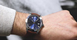 Buy Shop Tissot Gentleman Blue Dial Brown Leather Strap Watch For Men - T127.410.16.041.00 USA Online