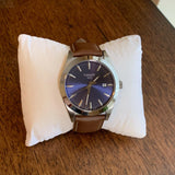 Buy Shop Tissot Gentleman Blue Dial Brown Leather Strap Watch For Men - T127.410.16.041.00 USA Online