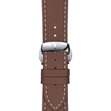 Buy Shop Tissot Gentleman Blue Dial Brown Leather Strap Watch For Men - T127.410.16.041.00 USA Online