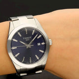Buy Shop Tissot Gentleman Blue Dial Silver Steel Strap Watch For Men - T127.410.11.041.00 USA Online