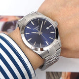 Buy Shop Tissot Gentleman Blue Dial Silver Steel Strap Watch For Men - T127.410.11.041.00 USA Online