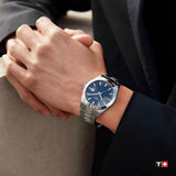 Buy Shop Tissot Gentleman Blue Dial Silver Steel Strap Watch For Men - T127.410.11.041.00 USA Online