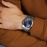 Buy Shop Tissot Gentleman Blue Dial Silver Steel Strap Watch For Men - T127.410.11.041.00 USA Online