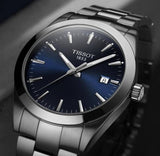 Buy Shop Tissot Gentleman Blue Dial Silver Steel Strap Watch For Men - T127.410.11.041.00 USA Online