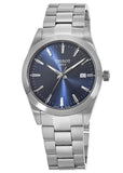 Buy Shop Tissot Gentleman Blue Dial Silver Steel Strap Watch For Men - T127.410.11.041.00 USA Online