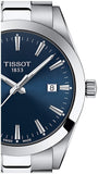 Buy Shop Tissot Gentleman Blue Dial Silver Steel Strap Watch For Men - T127.410.11.041.00 USA Online