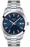 Buy Shop Tissot Gentleman Blue Dial Silver Steel Strap Watch For Men - T127.410.11.041.00 USA Online