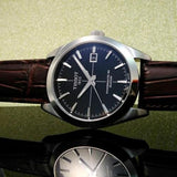 Buy Shop Tissot Gentleman Powermatic 80 Silicium Black Dial Brown Leather Strap Watch For Men - T127.407.16.051.01 USA Online