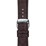 Buy Shop Tissot Gentleman Powermatic 80 Silicium Black Dial Brown Leather Strap Watch For Men - T127.407.16.051.01 USA Online