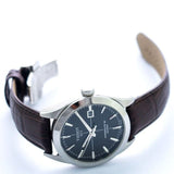 Buy Shop Tissot Gentleman Powermatic 80 Silicium Black Dial Brown Leather Strap Watch For Men - T127.407.16.051.01 USA Online