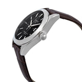 Buy Shop Tissot Gentleman Powermatic 80 Silicium Black Dial Brown Leather Strap Watch For Men - T127.407.16.051.01 USA Online