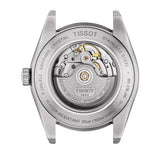 Buy Shop Tissot Gentleman Powermatic 80 Silicium Black Dial Silver Steel Strap Watch For Men - T127.407.11.051.00 USA Online