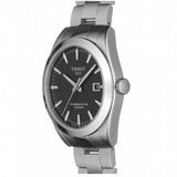 Buy Shop Tissot Gentleman Powermatic 80 Silicium Black Dial Silver Steel Strap Watch For Men - T127.407.11.051.00 USA Online