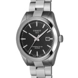 Buy Shop Tissot Gentleman Powermatic 80 Silicium Black Dial Silver Steel Strap Watch For Men - T127.407.11.051.00 USA Online