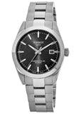 Buy Shop Tissot Gentleman Powermatic 80 Silicium Black Dial Silver Steel Strap Watch For Men - T127.407.11.051.00 USA Online