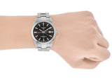 Buy Shop Tissot Gentleman Powermatic 80 Silicium Black Dial Silver Steel Strap Watch For Men - T127.407.11.061.01 USA Online