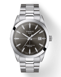 Buy Shop Tissot Gentleman Powermatic 80 Silicium Black Dial Silver Steel Strap Watch For Men - T127.407.11.061.01 USA Online