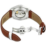 Buy Shop Tissot Gentleman Powermatic 80 Silicium Blue Dial Brown Leather Strap Watch For Men - T127.407.16.041.00 USA Online