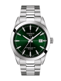 Buy Shop Tissot Gentleman Powermatic 80 Silicium Green Dial Silver Steel Strap Watch For Men - T127.407.11.091.01 USA Online