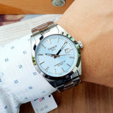 Buy Shop Tissot Gentleman Powermatic 80 Silicium Ice Blue Silver Steel Strap Watch For Men - T127.407.11.351.00 USA Online