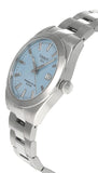 Buy Shop Tissot Gentleman Powermatic 80 Silicium Ice Blue Silver Steel Strap Watch For Men - T127.407.11.351.00 USA Online