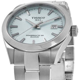 Buy Shop Tissot Gentleman Powermatic 80 Silicium Ice Blue Silver Steel Strap Watch For Men - T127.407.11.351.00 USA Online