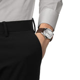 Buy Shop Tissot Gentleman Powermatic 80 Silicium Silver Dial Brown Leather Strap Watch For Men - T127.407.16.031.00 USA Online