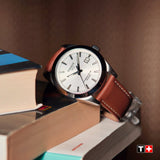 Buy Shop Tissot Gentleman Powermatic 80 Silicium Silver Dial Brown Leather Strap Watch For Men - T127.407.16.031.00 USA Online