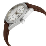 Buy Shop Tissot Gentleman Powermatic 80 Silicium Silver Dial Brown Leather Strap Watch For Men - T127.407.16.031.00 USA Online