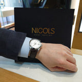 Buy Shop Tissot Gentleman Powermatic 80 Silicium Silver Dial Brown Leather Strap Watch For Men - T127.407.16.031.01 USA Online